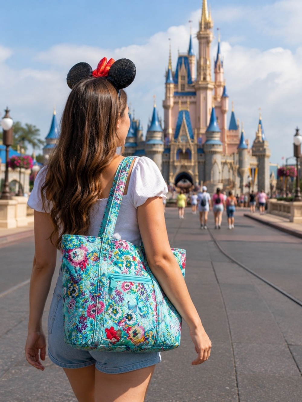 Vera Bradley Disney Ariel Little Mermaid Quilted Tote Bag